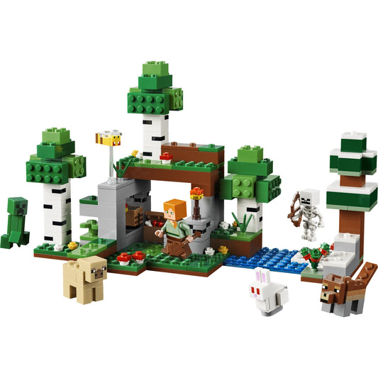 LEGO Minecraft 21593 First Night Adventure – built model