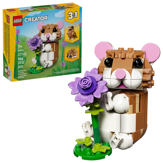 LEGO Creator 3in1 31376 Cute Hamster with a Flower – box