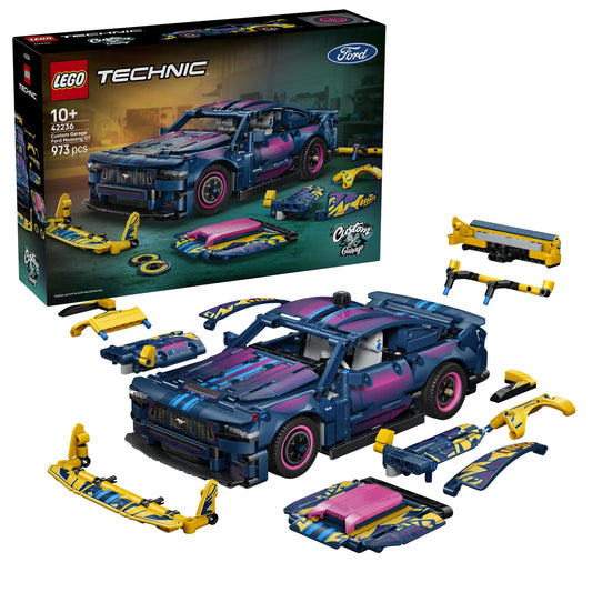 LEGO Technic 42236 Custom Garage Ford Mustang GT Car – box