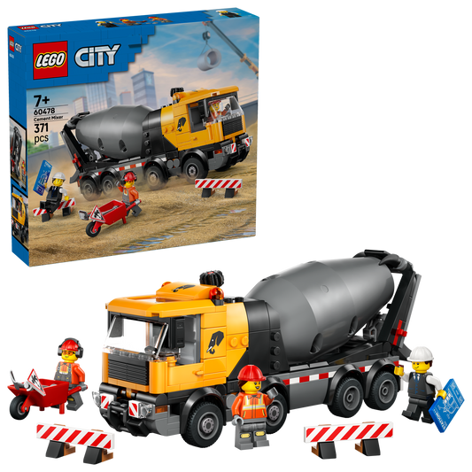 lego city cement mixer with box