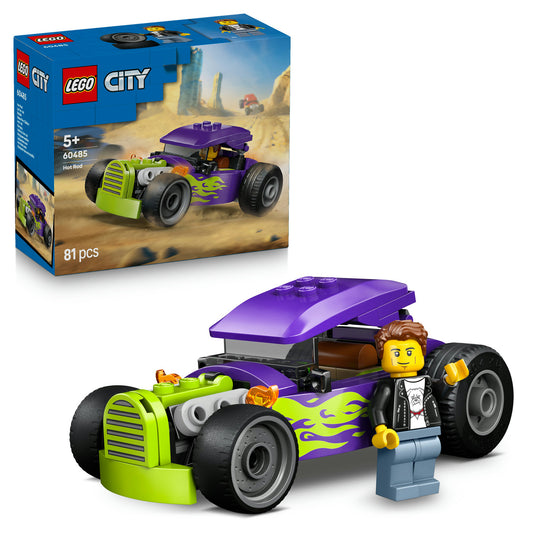 lego city hot rod car with box