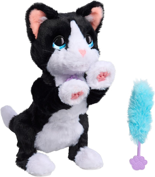 FurReal Boots the Biscuit-Making Kitty interactive black and white plush cat