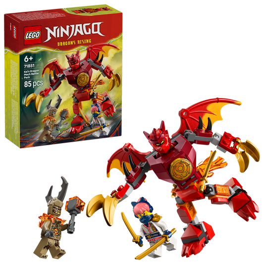 lego kais dragon mechbattle pack with box