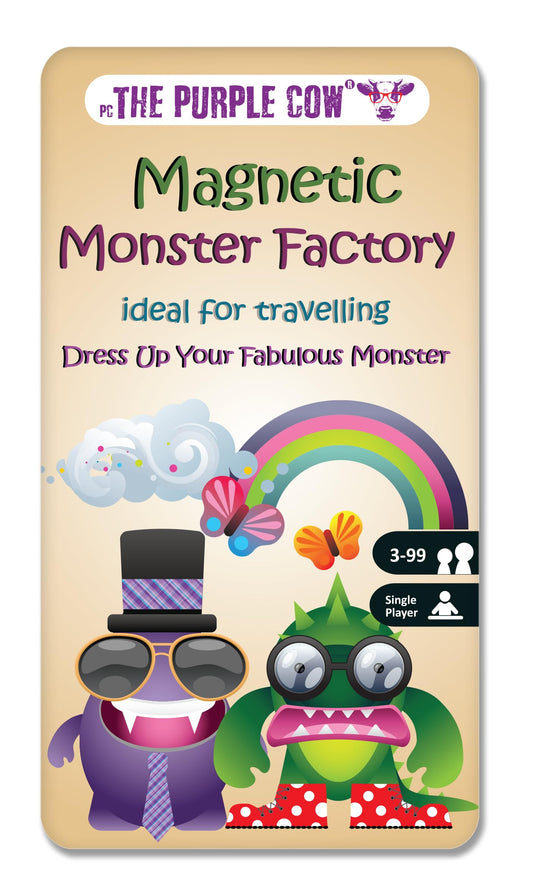 The Purple Cow Monster Factory Magnetic Travel Game – product view