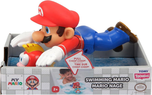 TOMY Toomies My Mario Swimming Mario bath toy with Cheep Cheep