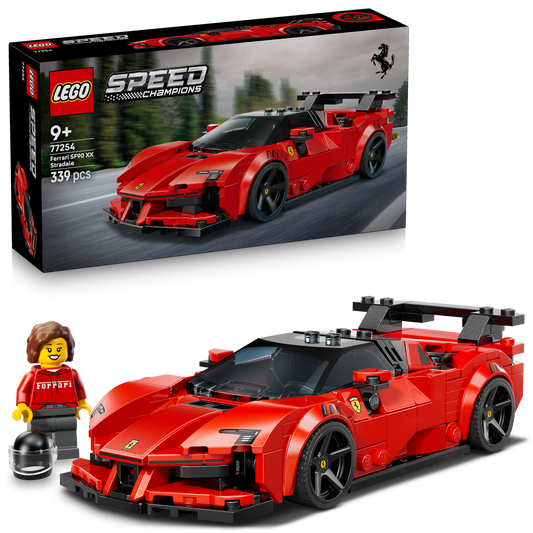 lego ferrari sf90 xx stradale sports car with box