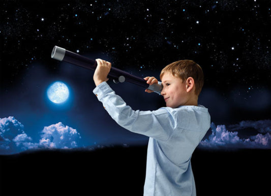Kids Exploring the Night Sky with My First Telescope