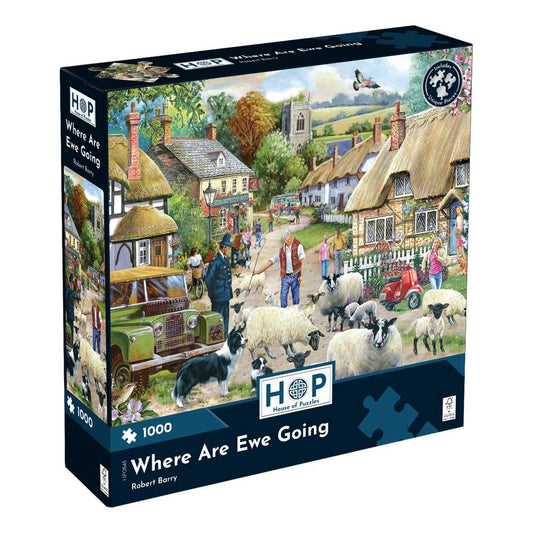 House of Puzzles Where Are Ewe Going 1000 Piece Jigsaw Puzzle box front