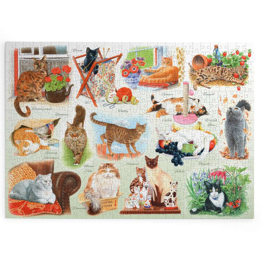 House of Puzzles A Clowder of Cats BIG 500 Piece Jigsaw Puzzle image 2