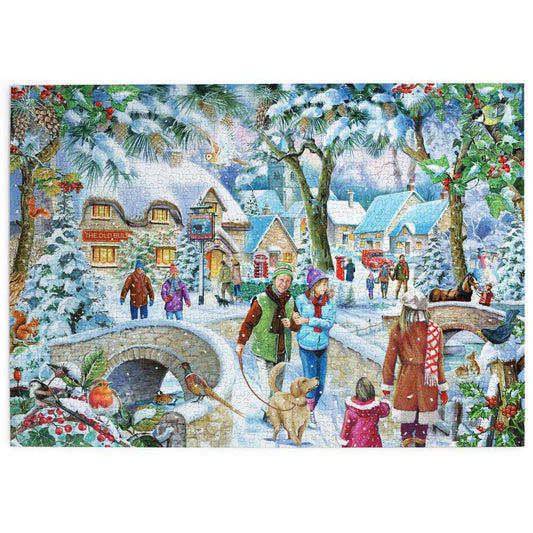 House of Puzzles Winter Break Find the Difference 1000 Piece Jigsaw image 2