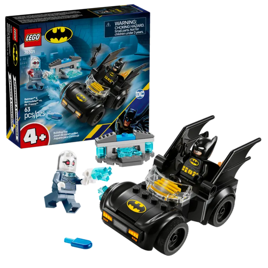 LEGO Batman & Batmobile vs. Mr. Freeze set with minifigures.
