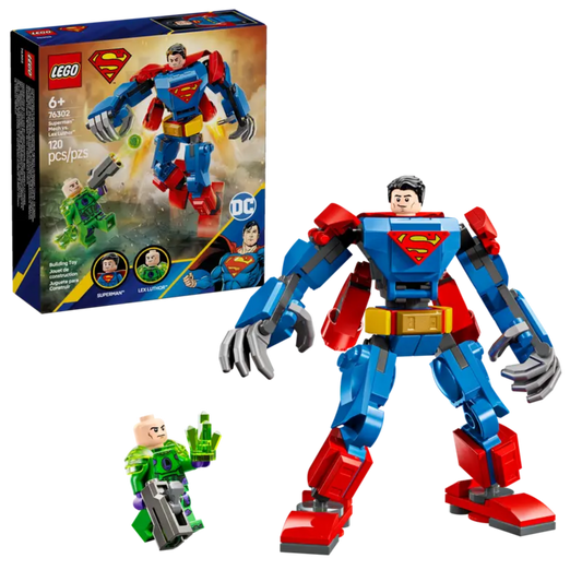 LEGO DC Superman Mech vs. Lex Luthor (76302) action toy set.