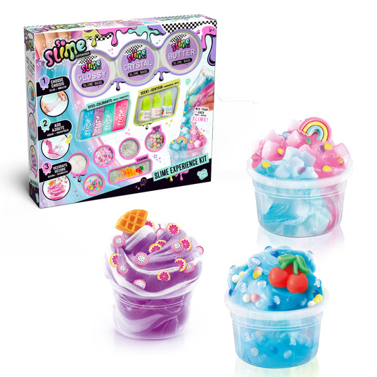 So Slime Experience Kit with slime pots, dyes, fragrances, decorations and charms