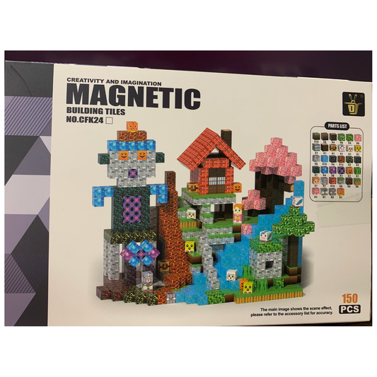 Magnetic Building Blocks: 150 Pieces for kids over 3 years old