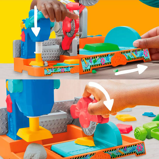 Play-Doh Saw & Stamp Bench Creative Tool Playset life style picture