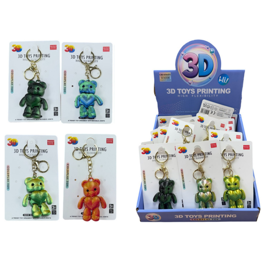 Fidgelets 3D Mini Teddy Keyrings fidgelets sensory toys