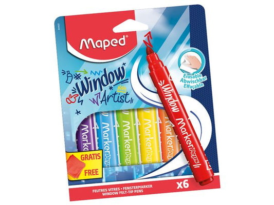 6 Maped Window Markers