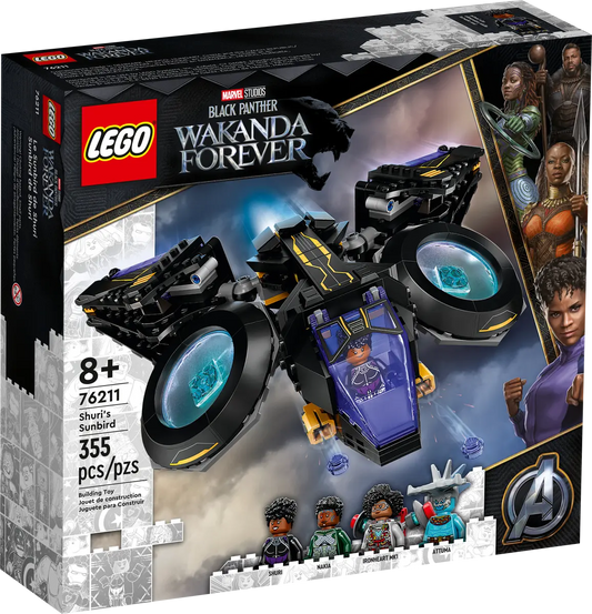 LEGO Marvel 76211 Black Panther Wakanda Forever Shuri’s Sunbird