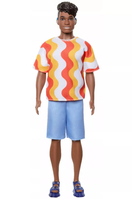 Barbie Fashionistas Ken #220 dressed in a cool, contemporary outfit.