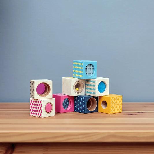 Bigjigs Sensory Wooden Blocks life style picture