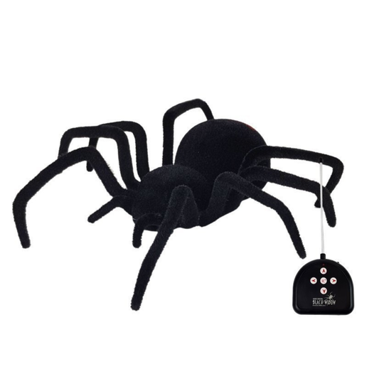 Big Hairy Black Widow Remote Control Spider Toy