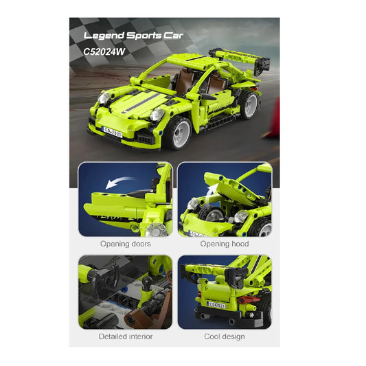 CaDA Legend Pull-Back Sports Car 387pcs car constructor toy