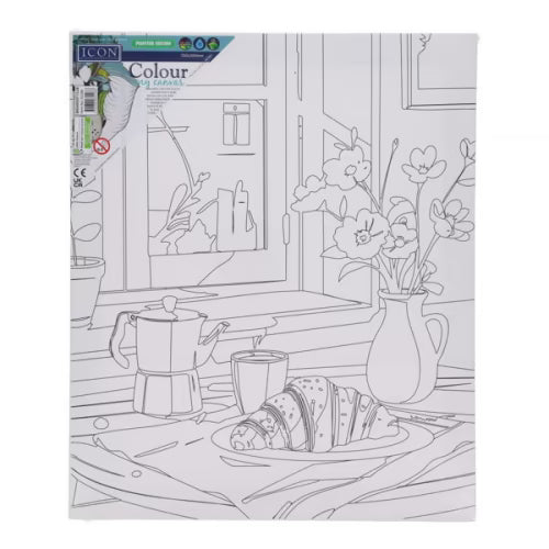 Colour My Canvas Breakfast Club painting canvas for kids