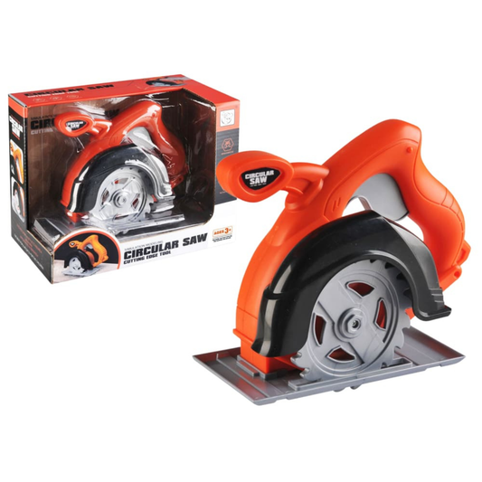 DIY Circular Saw Tools Orange picture on the white backgournd
