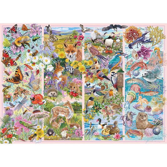 Challenge yourself with the Gibsons - Curious Creatures 1000 Piece Jigsaw Puzzle, perfect for nature lovers.