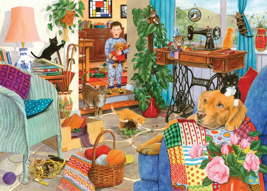 HOP - Kitten Chaos - 1000 Piece Puzzle is the perfect challenge for cat lovers and puzzle fans.