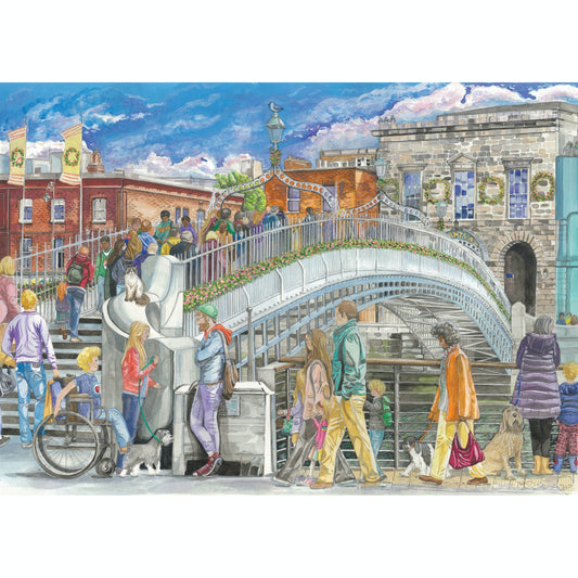 Ha'penny Bridge 1000 Piece Jigsaw Puzzle – Dublin Scene