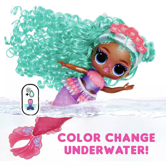 L.O.L. Surprise Serena Finn Mermaid Doll change color in the water