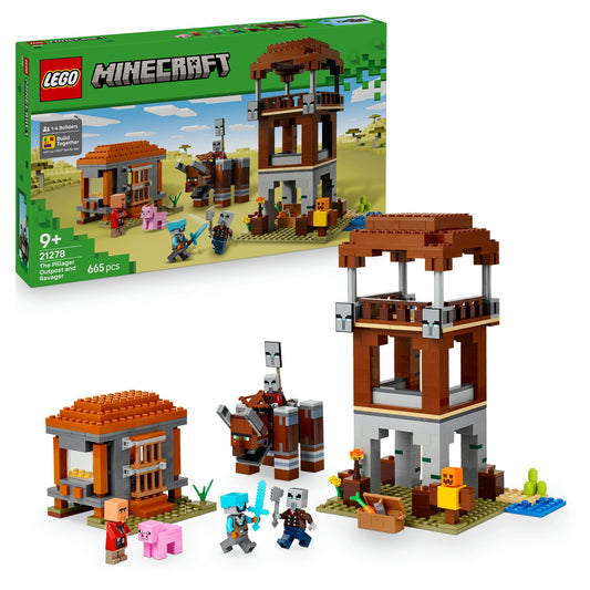 LEGO Minecraft 21278 The Pillager Outpost and Ravager