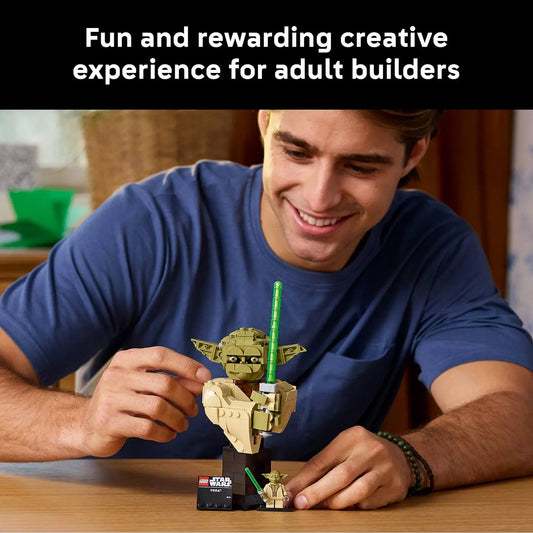 LEGO Star Wars Yoda Bust 75438 life style picture