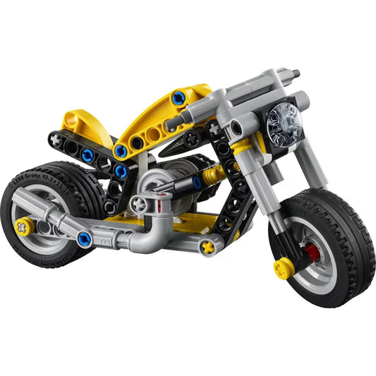 LEGO Technic Yellow Motorcycle 42225 picture of the motorcycle