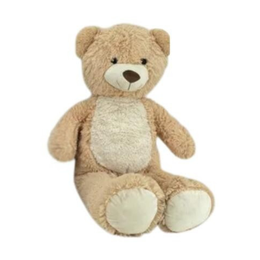 Large Teddy Bear 100cm – Light Brown Plush Soft Toy picture on the white background