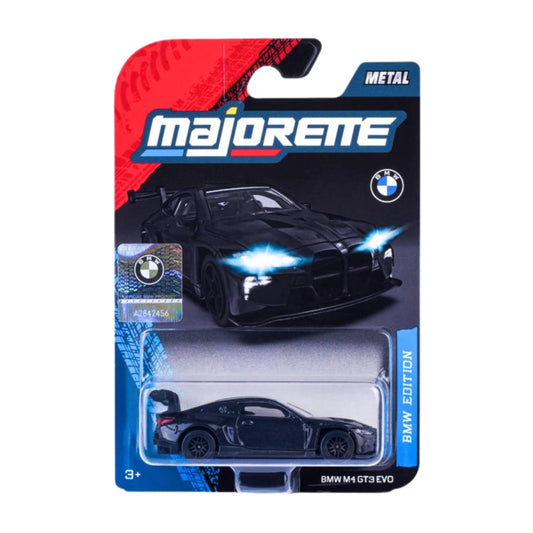 Majorette BMW M4 GT3 EVO Black Die-Cast Car picture in the box