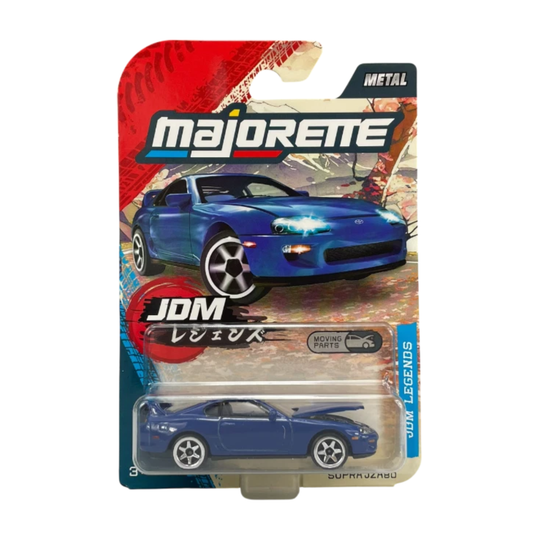 Majorette JDM Legends Toyota Supra JZA80 Blue picture in the box