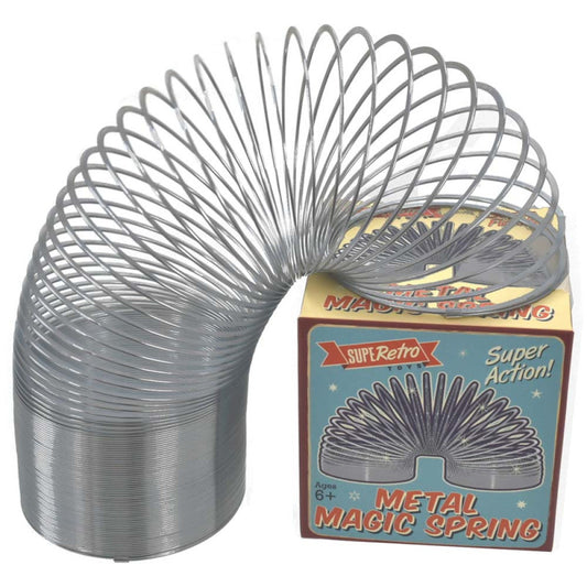 Metal Magic Spring Retro Toy picture on the white background