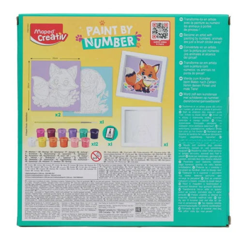 Maped Creative Painting by Numbers Kit Dog & Fox