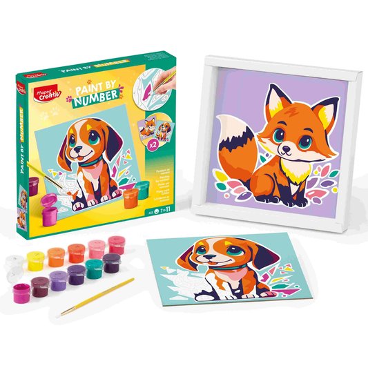 Maped Creative Painting by Numbers Kit Dog & Fox