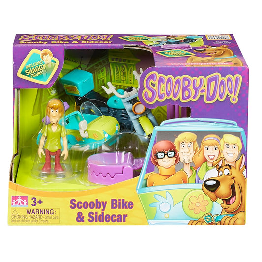 Scooby-Doo Bike & Sidecar Playset Collectible Toy comes in the box