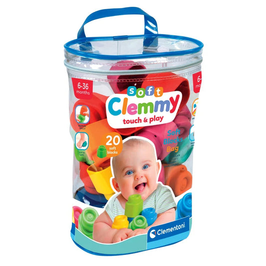 Clementoni Soft Clemmy Bag of 20 Blocks