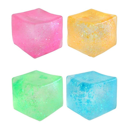 Squeeze Sugar Glitter Cube Mega Size squsy fidget sensory toys