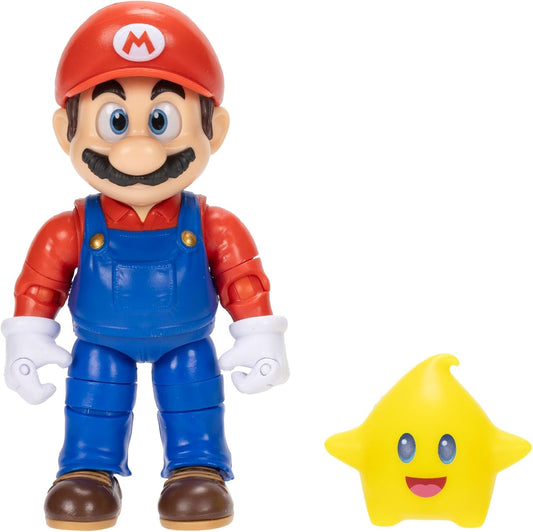 Super Mario Galaxy Movie Mario 5-Inch Action Figure picture on the white background