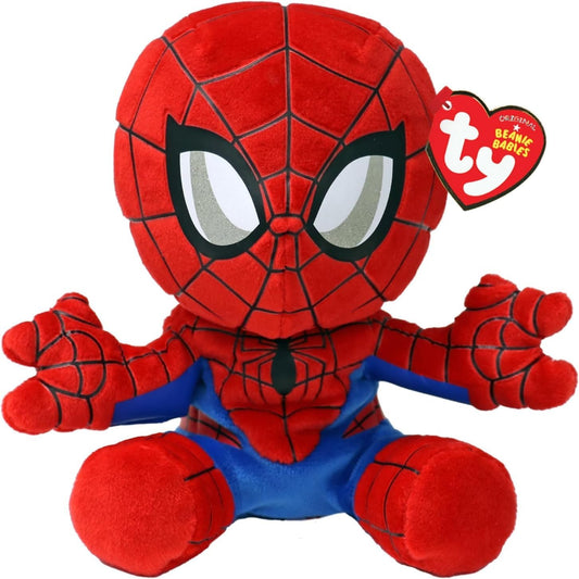 TY Beanie Baby Spider-Man Plush Toy picture on the white background