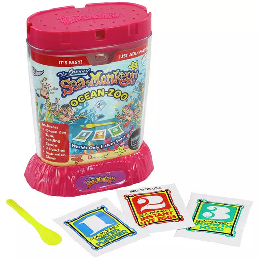 The Original Sea Monkeys Ocean Zoo in a pink color