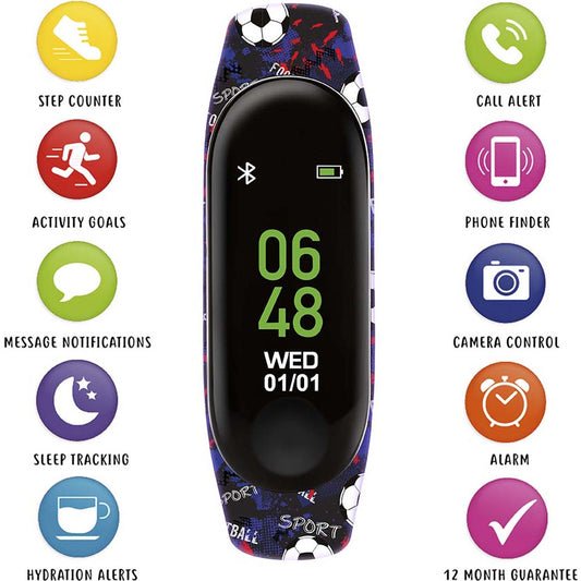 Tikkers Series 1 Boys Football Activity Tracker Smart Fitness Watch picture with features