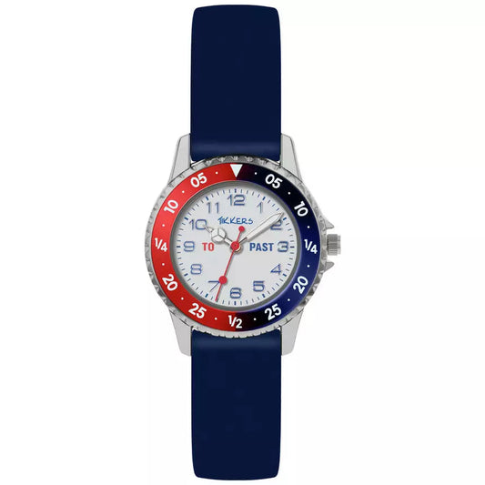 Tikkers Kids Blue Time Teacher Watch close view picture of the watch design