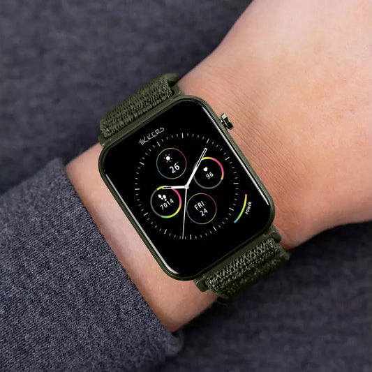 Tikkers Smart Series 13 Khaki Strap Smart Watch life style picture
